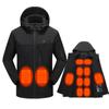Chaqueta Calefactable Transfronteriza Softshell Impermeable Cortavientos USB Temperatura Constante para Hombre y Mujer Chaqueta Térmica Calefactable de Algodón Venta Directa de Fábrica