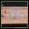 Frasco de creme hexagonal 3G pó de glitter sub-frasco caixa de sombra para olhos 3G caixa de creme transparente frasco de seis lados para pomada