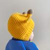 Otoño Sur gorro de bebé invierno gorro cálido con forro polar orejeras de bebé con astas gorro de lana para niños
