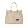 Corduroy Grande Capacidade Moda Bolsa Feminina 2024 Temporada Nova Europeia e Americana Retro Shoulder Bag Commuter Tote Bag para Mulheres