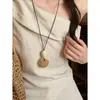 Novo Colar Pingente Vintage de Alto Padrão Estilo Chinês 2026 Novo Colar Longo Estilo Étnico Retrô com Acessórios de Saia e Cordão