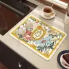 Mantel Estilo Nórdico Transfronterizo Tapete Drenaje Cocina Tapete Absorbente de Lodo Diatomeas Barra de Té Tela Tecnológica Aislante No Lavable Tapete Antideslizante