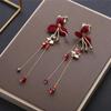 Acessório de Cabeça para Noiva Novo Vintage Vermelho Vinho Flor de Cabeça Cinto de Cabelo Acessórios para Vestido de Casamento Vestido de Brinde Acessórios de Cabelo Estilo Japonês e Coreano Estilo Simples