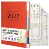 Planejador de Agenda Amazon Transfronteiriço 2027 Versão em Inglês Diário de 365 Dias Caderno de Registro de Gerenciamento de Tempo