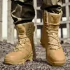 Botas Militares Águila Negra Botas del Desierto Zapatos Impermeables para Senderismo al Aire Libre Botas de Combate Tácticas Protectoras de Entrenamiento Antideslizantes Resistentes al Desgaste para Hombre