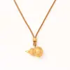 Collar Colgante de Calabaza de Terciopelo Chapado en Oro para Mujer, Estilo de Alta Gama, Lleno de Bendiciones y Buena Fortuna, Nueva Cadena de Suéter Estilo Chino