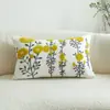 Estilo Nuevo para Viajes de Cuatro Estaciones Funda de Almohada Bordada de Lona Decoración de Sala de Estar Sofá Ventana Abuhardillada Muebles para el Hogar