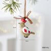 Decoración Navideña Tridimensional Retro Transfronteriza Adornos Colgantes de Resina Decoraciones para Árbol de Navidad Decoración de Guirnalda de Vidriera Arreglo de Escena