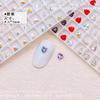 Joyería para Uñas Corazón Fondo Puntiagudo 4mm Súper Flash Popular Cristal Corazón Durazno Mini Diamante Monito Estilo Similar Accesorios para Uñas