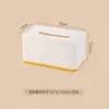 Bainabang Caja de Papel para Escritorio Moderna para el Hogar Caja de Almacenamiento de Pañuelos para Sala de Estar Caja de Pañuelos Plana Grande Simple