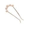 Nueva horquilla china elegante con forma de U de mariposa y perla, de alta calidad, con placa para la parte posterior de la cabeza, broche para el cabello, horquilla para el cabello, tocado Hanfu