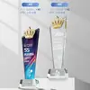 Troféu de Cristal Personalizado para Funcionários de Destaque, Design Criativo e Elegante para Premiações da Reunião Anual da Empresa, Personalização de Troféu de Alto Padrão