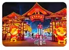 Imán de Refrigerador de Vidrio para el Pabellón del Lago Jiulongyu de Qingzhou, Reflejo del Lago Claro, Pabellón Antiguo, Decoración de Recuerdo de Viaje