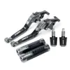 Aplicable para Yamaha FZ6R/N/S FZ8 Palancas de Freno y Embrague Plegables Modificadas Manillar Puños Manillar Topes de Manillar
