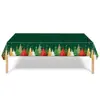 Nuevo Mantel Temático Fiesta de Navidad Rojo Papá Noel Alce Decoración Festiva Infantil Mantel Desechable