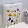 Brup Fresh Flor Silvestre Pegatina para Inodoro Impermeable Estilo Pastoral Pegatina Decorativa de Pared Br5049C