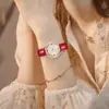 Relógio Feminino de Marca Famosa À Prova d'Água Relógio de Temperamento Feminino Quartzo Feminino Pulseira de Couro Genuíno com Diamantes Oficial Autêntico Baoqida