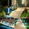 Nueva Luz Solar para Jardín Exterior Termómetro Luz para Césped Interruptor con Sensor Luz de Suelo para Césped Luz de Atmósfera Exterior