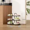 Estante de Almacenamiento Multifuncional para Cocina Organizador de Platos de Múltiples Niveles para Encimera para Ollas, Sartenes, Tazones y Platos