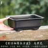 Maceta Rectangular Pequeña de Resina para Uso Doméstico, Cerámica de Imitación Arena Púrpura, Adecuada para Plantas Verdes, Bonsái de Árbol de Banyan, Venta al por Mayor