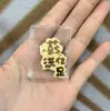 Pegatina para Teléfono Móvil de Oro Puro 999 2 Mg Dios de la Riqueza Caqui Ruyi Talismán de Paz para Atraer Riqueza y Hacerse Rico Regalo Popular Fabricante Venta al por Mayor