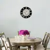 Popular online popular moderno simples redondo moda decoração quarto japonês silencioso relógio de parede relógio