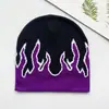 Gorro Tejido Jacquard Versátil a Prueba de Frío y Cálido con Letras, Gorro de Lana de Moda Europea y Americana, Gorro Hip-Hop para Exteriores de Otoño e Invierno