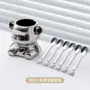 Juego de Tenedores para Fruta de Acero Inoxidable con Forma de Oso de Cerámica Premium, Pinchos de Fruta de Alto Valor para Uso Doméstico, Tenedores y Cucharas de Lujo Ligero, Tenedores para Fruta