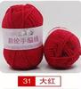Hilo Acrílico Bola de Lana Hilo Mediano Grueso Hecho a Mano diy Tejido de Punto Ganchillo Algodón Pantuflas Cojín Muñeca Lana de Bebé