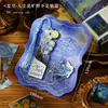Marcador de Libro Retro Pintura al Óleo Recortado Van Gogh Metal Regalo Estudiante Regreso a Clases Regalo de Cumpleaños Clásico Creativo Regalo para Niña