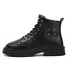 Botas Martin para Hombre Primavera Nuevo Botín de Montaña Retro Estilo Británico de Caña Alta Botines Cortos de Moda para Hombre Suela Gruesa Combinan con Todo