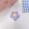 Accesorios de Flor de Pompon Tejida de Color Flor de Pompon Tejida con Lana DIY Ropa para Niños Calzado Sombrero Accesorios para Pasador de Pelo