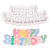 Uma variedade de molde de cozimento Feliz aniversário doce bolo chocolate Bolo de aniversário decoração molde de silicone