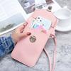 Directo de fábrica moda para mujer hebilla de candado bandolera cuero PU pantalla táctil billetera para teléfono móvil billetera pequeña de estudiante retro para mujer