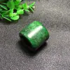 Precio de Fábrica Liquidación Verde Completo Verde Seco Anillo de Jade Color Jade Anillo Retro Talla Grande Jade Malayo Anillo de Jade Mayoreo