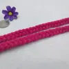 Corda Trançada de Lã com 1,2 cm de Largura Feita à Mão com 18 Fios Pequenos de Corda Acessórios de Decoração para Roupas DIY 1m Frete Grátis