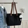 Bolsa de Lona con Diseño Estilo Japonés, Simple y Artística, Adecuada para Estudiantes y Viajes Diarios, Bolsa Tote de Lona, Bolso Casual de Hombro y de Mano con Cremallera para Mujer