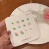 Golpea la cura de Azul ~ 2022 pequeño juego de pendientes de Margarita diseño de nicho pendiente de oreja pendientes estilo Ins para mujer