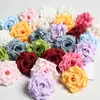 10cm Cabeça de Flor Rosa de Canto com Diamante Sintético Flor Artificial Cascata Arranjo de Flores de Casamento Corsage Decorativo Acessórios Florais DIY para Bolo