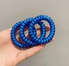Simple Telephone Line Hair Ring Klein Blue Hair Rope Mermaid Ji Frosted Matte White Hair Rope Acessórios para cabelo Pulseira