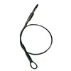 Cuerda de Acero Inoxidable 304 Galvanizado Negro Recubierta de Goma Transparente Cuerda Antirrobo Cuerda de Seguridad Anticaídas Manguito de Aluminio