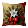 Fundas de Cojín Temáticas Navideñas de Venta Caliente Transfronterizas, Decoración Navideña Fundas de Cojín para Sofá y Coche de Felpa Corta Al por Mayor