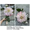 Nuevo Fabricante de Dalias Artificiales Dalia de 2 Cabezas Peonía Boda Hogar Decoración Suave Flores Falsas Mayoreo