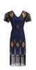 Hot Selling Comércio Exterior Europeu e Americano High-end Amazon Sequin Dress Performance Clothing 1920 Retro Sequin Dress