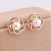 Arete Elegante Perla Rosa Aretes Elegantes de Moda Aretes Distintivos Estilo Japonés y Coreano para Mujer Venta Caliente AliExpress