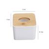Caixa de papel estilo simples caixa de lenços de papel de mesa hotel hotel casa sala de estar criativo nórdico log controle remoto armazenamento