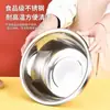 Tazón de Acero Inoxidable para Uso Doméstico, Tazón Rojo para Sopa, Tazón Especial para Lavar Verduras, Tazón de Cocina Engrosado, Tazón para Arroz, Tazón para Manteca, Juego de Tazones para Cocinar