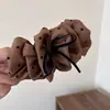 Grampo de Cabelo Estilo Coreano Plissado Bolha Bolinhas Borboleta para Mulheres 2025 Novo Estilo Laço Presilha Banana Mostrando Volume no Cabelo na Parte de Trás da Cabeça