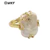 MPR070 Estilo europeo estilo palacio perla de agua dulce circón transparente diseño de rodeado de 18K joyería para niñas para ocasiones importantes