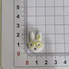 Conejo Miffy con Gafas Accesorios de Resina para DIY Crocs Pinzas para el Cabello Gomas para el Cabello Hebillas para Zapatos Llaveros Colgantes Pegatinas para Botellas de Agua